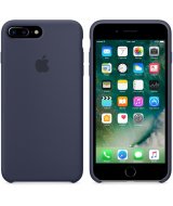Силиконовый чехол накладка Apple Silicone Case для iPhone 7 Plus темно-синий (original)