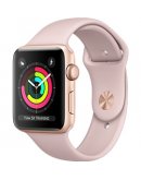 Apple Watch 3 LTE 42 мм золотистый алюминий/розовый песок (MQK32)