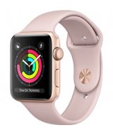 Apple Watch 3 LTE 42 мм золотистый алюминий/розовый песок (MQK32)