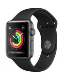 Apple Watch 3 Wi-Fi 38 мм c алюминий серый космос/черный (MQKV2/MFT02)