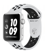 Apple Watch 3 Nike+ Wi-Fi 42 мм серебристый алюминий/чистая платина, черный (MQL32)