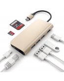 Переходник (адаптер)  для MacBook Pro  Satechi TYPE-C MULTI-PORT ADAPTER 4K WITH ETHERNET
