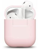 Чехол  AirPods Case для зарядного кейса AirPods с микрофиброй и карабином.