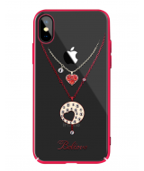 Чехол-накладка с Swarovski Kingxbar Hearts iPhone X/Xs