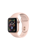 Apple Watch Series 4 (MU682RU/A), 40 мм, корпус из алюминия золотого цвета, спортивный ремешок цвета «розовый песок»