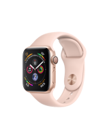 Apple Watch Series 4 (MU682RU/A), 40 мм, корпус из алюминия золотого цвета, спортивный ремешок цвета «розовый песок»
