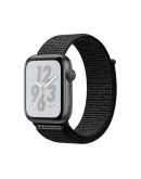 Apple Watch Nike+ Series 4 (MU7J2RU/A), 44 мм, корпус из алюминия цвета «серый космос», спортивный браслет Nike чёрного цвета