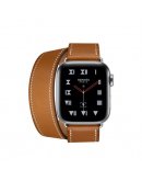 Apple Watch Series 4 GPS + Cellular, 40mm, корпус из стали, ремешок Hermès Single Tour из кожи Barénia цвета Fauve