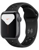 Apple Watch Nike Series 5 (MX3T2RU/A), 40 мм, корпус из алюминия цвета «серый космос», спортивный ремешок Nike «антрацитовый/чёрный»
