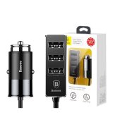 BASEUS ENJOY TOGETHER АВТОМОБИЛЬНОЕ ЗАРЯДНОЕ УСТРОЙСТВО С USB РАЗВЕТВИТЕЛЕМ ЧЕРНОЕ