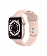 Apple Watch Series 6, 40 мм, корпус из алюминия золотого цвета, спортивный ремешок цвета «розовый песок» (MG123RU-A)