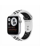 Apple Watch Nike Series 6, 44 мм, корпус из алюминия серебристого цвета, спортивный ремешок Nike цвета «чистая платина/чёрный» (MG293RU-A)