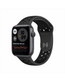 Apple Watch Nike Series 6, 40 мм, корпус из алюминия цвета «серый космос», спортивный ремешок Nike цвета «антрацитовый/чёрный» (M00X3RU-A)
