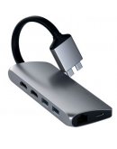 Хаб Satechi Type-C Dual Multimedia Adapter - Space Gray, ST-TCDMMAM