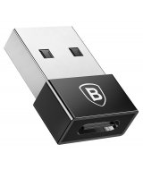 адаптер Baseus Exquisite USB Male to Type-C Female Adapter Converter черный