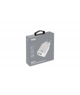 Зарядное устройство TFN СЗУ RAPID+ 2USB 2.4A 12W white (TFN-WCRPD12W2UWH)