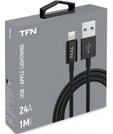 Дата-кабель TFN USB-8-pin Apple Lightning Black