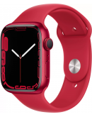 Apple Watch Series 7, 45 мм, корпус из алюминия красного цвета, спортивный ремешок (PRODUCT)RED (MKN93)