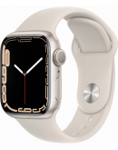 Apple Watch Series 7, 41 мм, корпус из алюминия цвета «сияющая звезда», спортивный ремешок «сияющая звезда» (MKMY3)