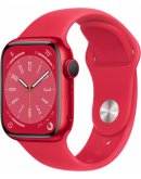 Apple Watch Series 8, 41 мм, корпус из алюминия цвета (PRODUCT)RED, спортивный ремешок цвета (PRODUCT)RED