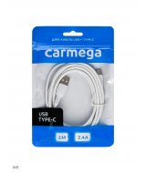 Кабель USB - Type-C Carmega 2m 2.4A