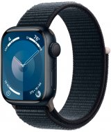 Apple Watch Series 9 LTE, 45 мм, корпус из алюминия цвета «тёмная ночь», спортивный ремешок цвета «тёмная ночь»