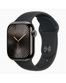 Apple Watch Series 10 GPS + Cellular 42 мм корпус из титана с черным спортивным ремешком — M/L