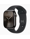 Apple Watch Series 10 GPS + Cellular 46 мм корпус из титана с черным спортивным ремешком — M/L