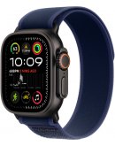 Apple Watch Ultra 2 GPS + Cellular, 49 мм, корпус черного из титана, ремешок Trail голубого цвета, размер M/L