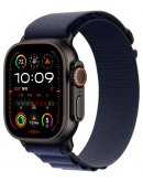 Apple Watch Ultra 2 GPS + Cellular, 49 мм, корпус из черного титана, ремешок Alpine темно-синего цвета, размер M