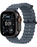 Умные часы Apple Watch Ultra 3 LTE 49 мм (титановый корпус, черный/синий, ремешок из эластомера)