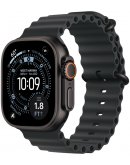 Умные часы Apple Watch Ultra 3 LTE 49 мм (титановый корпус, природный/голубой, текстильный ремешёк размера S)