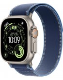 Умные часы Apple Watch Ultra 3 LTE 49 мм (титановый корпус, природный/синий, нейлоновый ремешёк размера S/M)