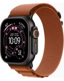 Умные часы Apple Watch Ultra 3 LTE 49 мм (титановый корпус, черный/терракотовый, текстильный ремешёк размера M)