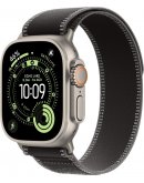 Умные часы Apple Watch Ultra 3 LTE 49 мм (титановый корпус, черный/зелёный, нейлоновый ремешёк размера S/M)